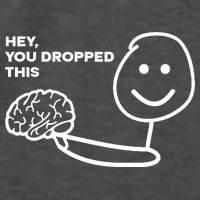Hey You Dropped This Brain Funny Sarcastic Vector Backpack