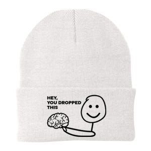 Hey You Dropped This Brain Funny Sarcastic Knit Cap Winter Beanie