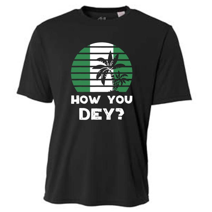 How You Dey Nigerian Flag Quote Cooling Performance Crew T-Shirt