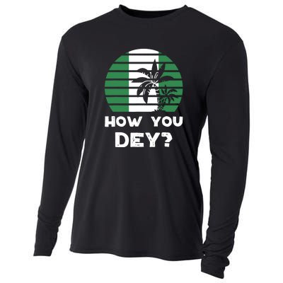 How You Dey Nigerian Flag Quote Cooling Performance Long Sleeve Crew