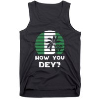 How You Dey Nigerian Flag Quote Tank Top