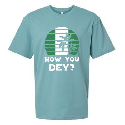 How You Dey Nigerian Flag Quote Sueded Cloud Jersey T-Shirt