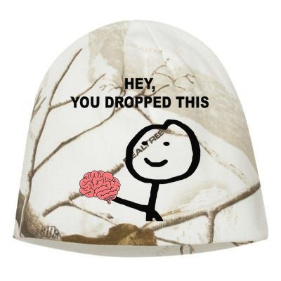 Hey You Dropped This Funny Brain Joke Kati - Camo Knit Beanie