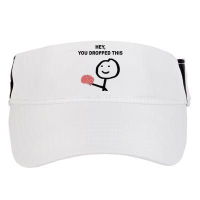 Hey You Dropped This Funny Brain Joke Adult Drive Performance Visor