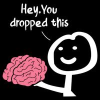 Hey You Dropped This Brain Funny Sarcasm Enthusiast Joke Meaningful Gift Youth Performance Sprint T-Shirt