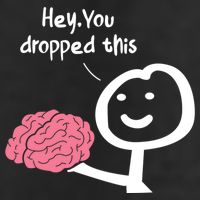 Hey You Dropped This Brain Funny Sarcasm Enthusiast Joke Meaningful Gift Golf Towel
