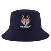 Howl You Doin Wolf With Sunglasses Cool Comfort Performance Bucket Hat