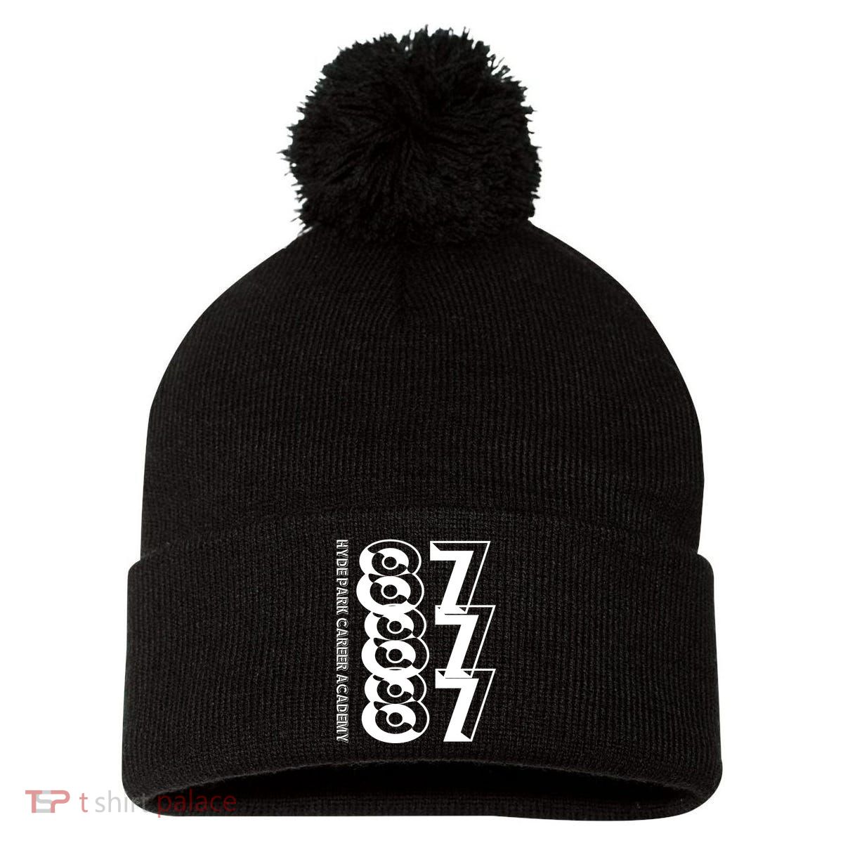 Hyde Park Career Academy 878787 Pom Pom 12in Knit Beanie