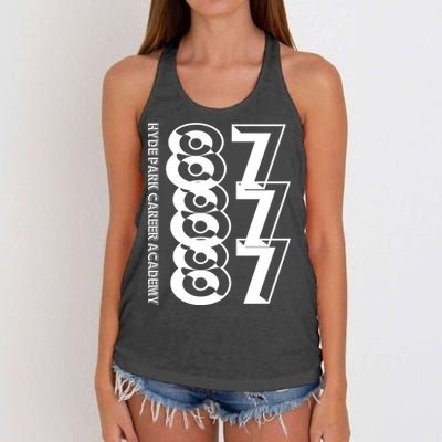 Hyde Park Career Academy 878787 Women's Knotted Racerback Tank