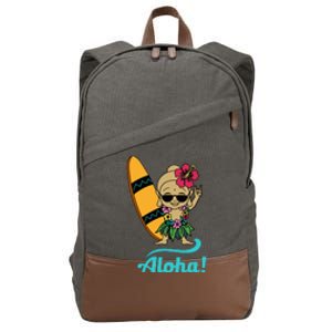 Hawaii Yoga For Yoga Enthusiasts Hawaii Lovers Cotton Canvas Backpack