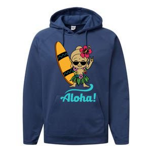 Hawaii Yoga For Yoga Enthusiasts Hawaii Lovers Performance Fleece Hoodie