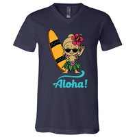 Hawaii Yoga For Yoga Enthusiasts Hawaii Lovers V-Neck T-Shirt