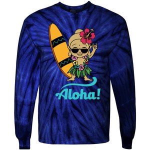 Hawaii Yoga For Yoga Enthusiasts Hawaii Lovers Tie-Dye Long Sleeve Shirt