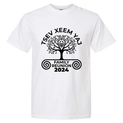 Hmong Yang Family Reunion 2024 Urban Spirits Apparel Garment-Dyed Heavyweight T-Shirt