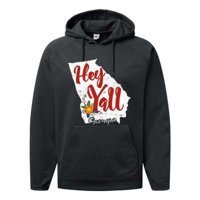 Hey YaLl Georgia Performance Fleece Hoodie