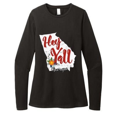 Hey YaLl Georgia Womens CVC Long Sleeve Shirt