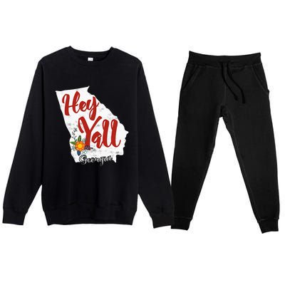 Hey YaLl Georgia Premium Crewneck Sweatsuit Set