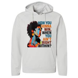 How You Gonna Win When You AinT Right Within Performance Fleece Hoodie