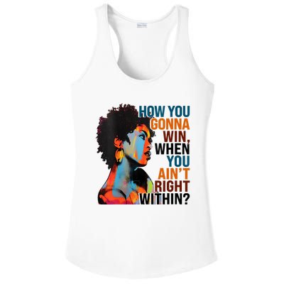 How You Gonna Win When You AinT Right Within Ladies PosiCharge Competitor Racerback Tank