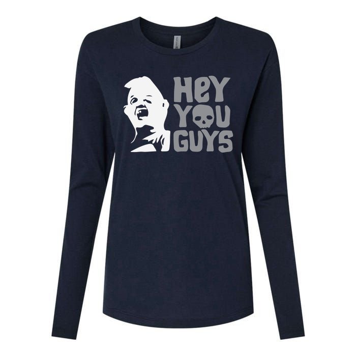 Hey You Guys Womens Cotton Relaxed Long Sleeve T-Shirt