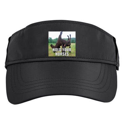 Hold Your Horses Funny Meme Adult Drive Performance Visor
