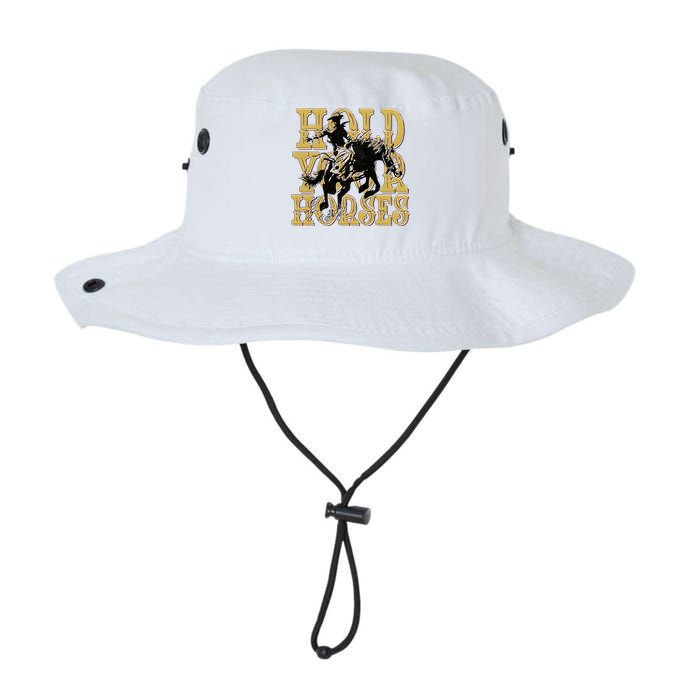 Hold Your Horse Horsing Cowboy Cowgirl Western Legacy Cool Fit Booney Bucket Hat