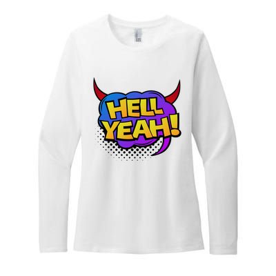 Hell Yeah Womens CVC Long Sleeve Shirt