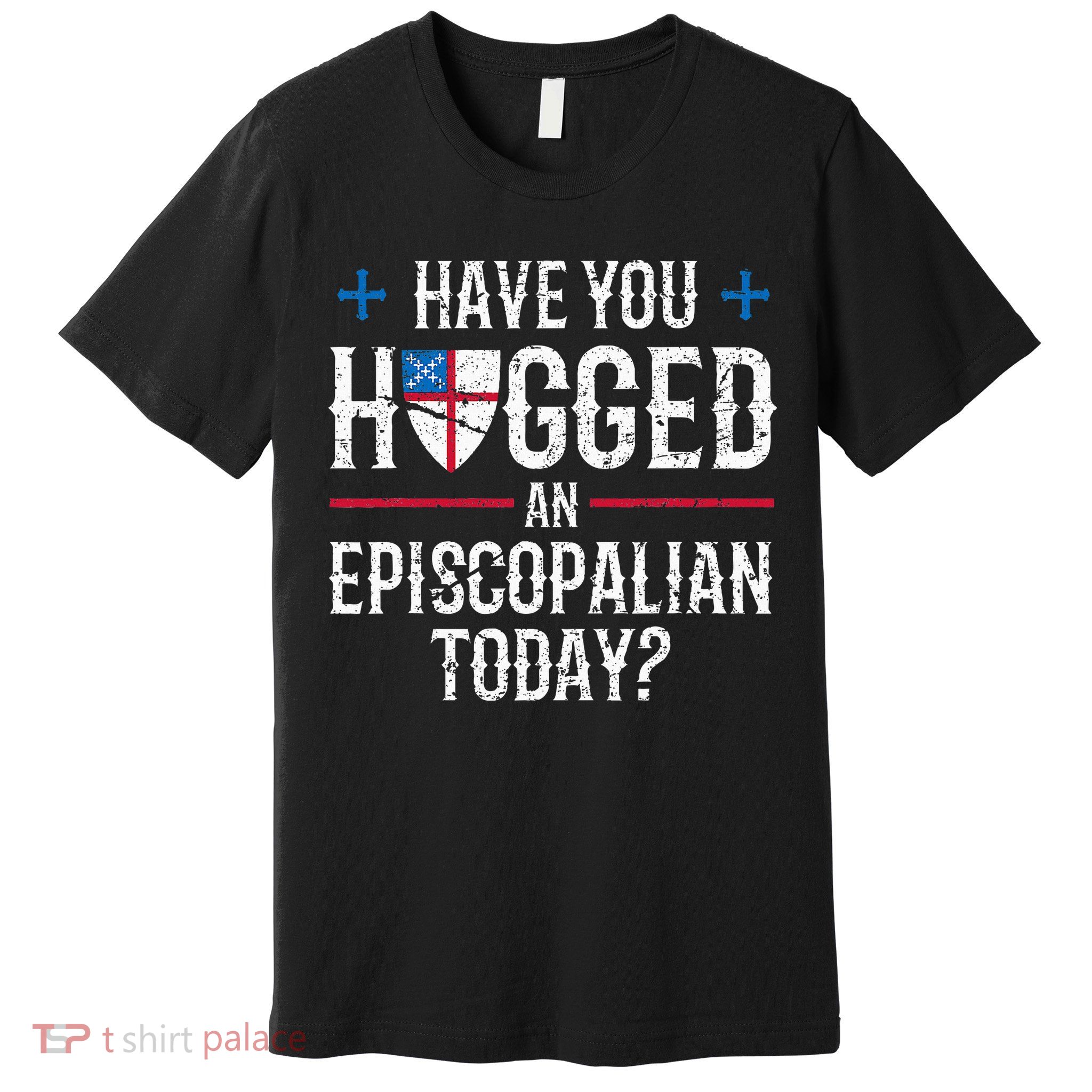 Have You Hugged An Episcopalian Religious Christian Church Premium T-Shirt