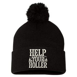 Help Your Holler – Support Appalachia Neighbors Pom Pom 12in Knit Beanie