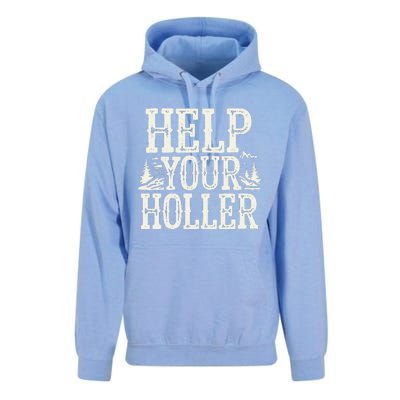 Help Your Holler – Support Appalachia Neighbors Unisex Surf Hoodie