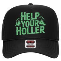 Help Your Holler – Support Appalachia Neighbors High Crown Mesh Back Trucker Hat