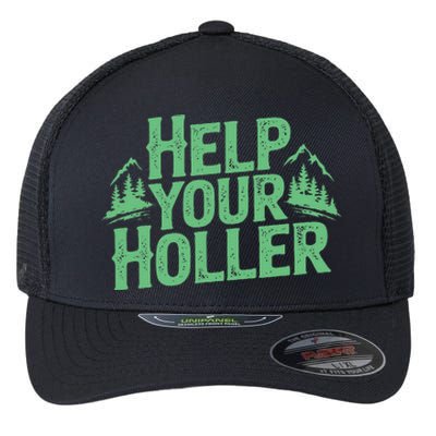 Help Your Holler – Support Appalachia Neighbors Flexfit Unipanel Trucker Cap