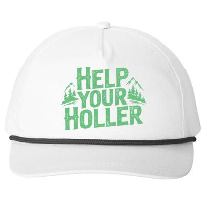 Help Your Holler – Support Appalachia Neighbors Snapback Five-Panel Rope Hat