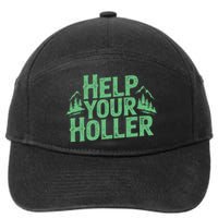 Help Your Holler – Support Appalachia Neighbors 7-Panel Snapback Hat