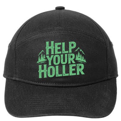 Help Your Holler – Support Appalachia Neighbors 7-Panel Snapback Hat