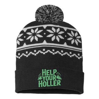 Help Your Holler – Support Appalachia Neighbors USA-Made Snowflake Beanie