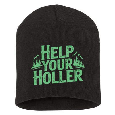 Help Your Holler – Support Appalachia Neighbors Short Acrylic Beanie