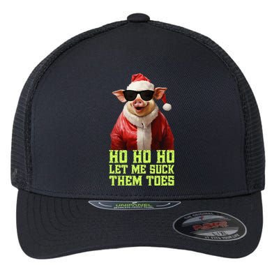 Hell Yeah I Suck Toes Weird Festive Embarrassing Christmas Flexfit Unipanel Trucker Cap