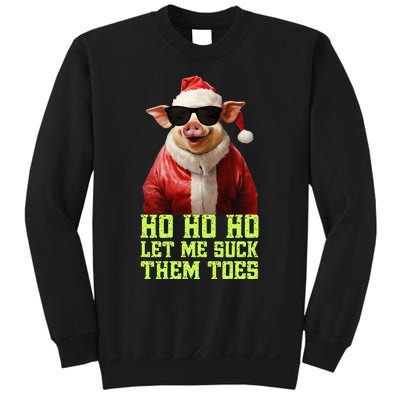 Hell Yeah I Suck Toes Weird Festive Embarrassing Christmas Sweatshirt