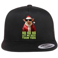 Hell Yeah I Suck Toes Weird Festive Embarrassing Christmas Flat Bill Trucker Hat