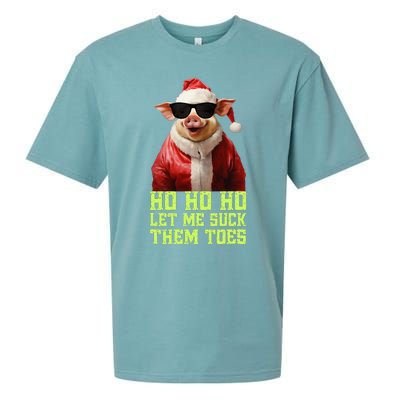 Hell Yeah I Suck Toes Weird Festive Embarrassing Christmas Sueded Cloud Jersey T-Shirt