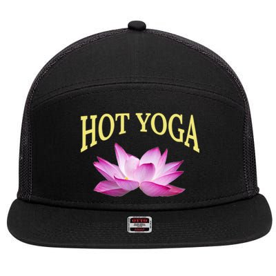 Hot Yoga Instructors / Lotus Hot Yoga Instructor Design Gift 7 Panel Mesh Trucker Snapback Hat