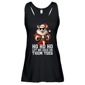 Hell Yeah I Suck Toes Possum Santa Embarrassing Christmas Ladies Essential Flowy Tank