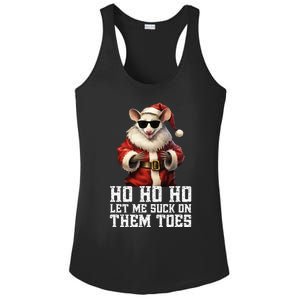 Hell Yeah I Suck Toes Possum Santa Embarrassing Christmas Ladies PosiCharge Competitor Racerback Tank