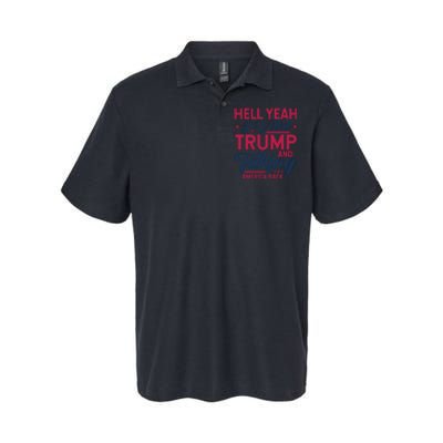 Hell Yeah I Voted Trump And Taking America Back Softstyle Adult Sport Polo