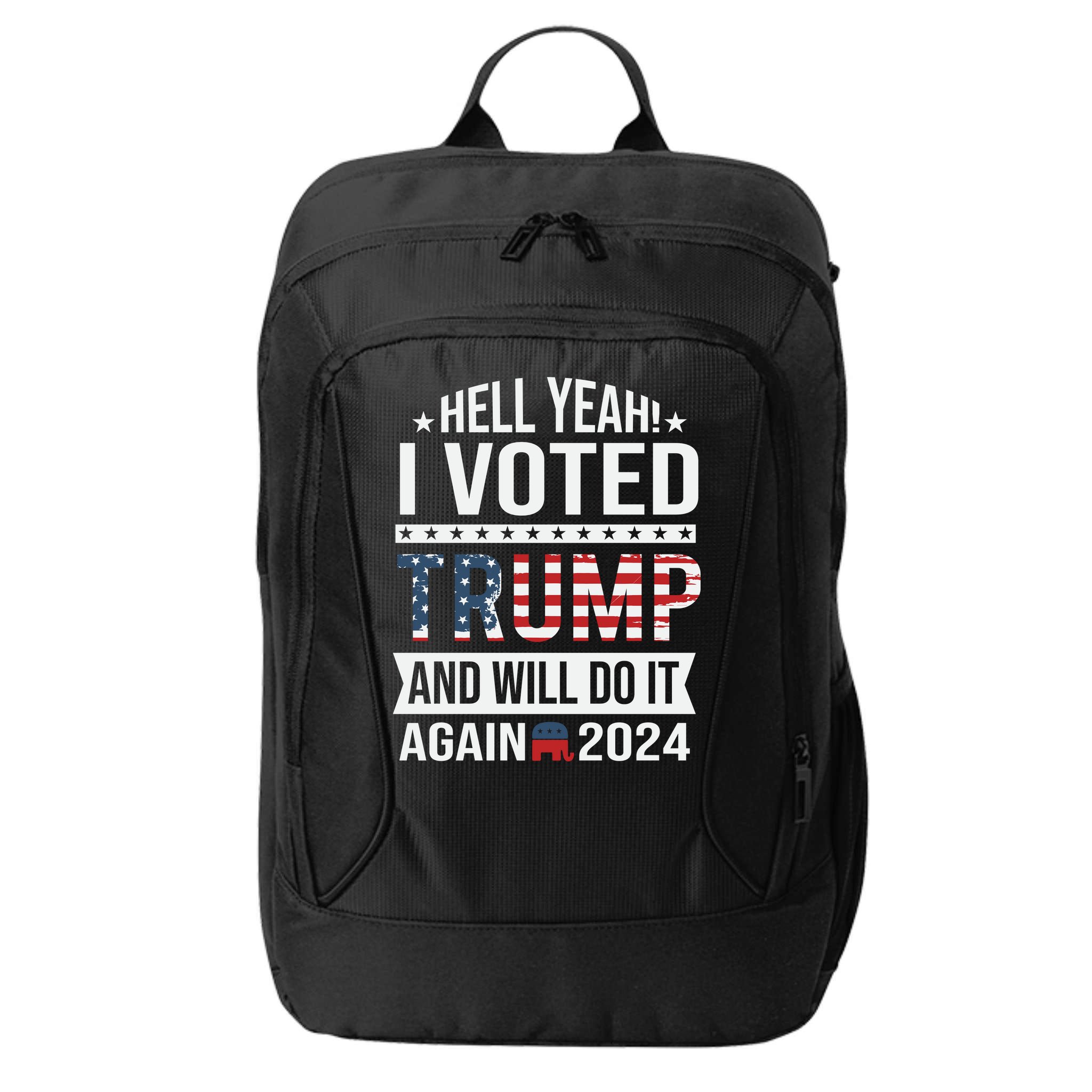 Hell Yeah! I Voted Trump City Backpack
