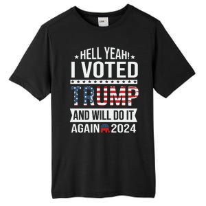 Hell Yeah! I Voted Trump Tall Fusion ChromaSoft Performance T-Shirt