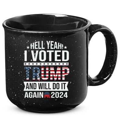 Hell Yeah! I Voted Trump 15oz Campfire Ceramic Mug