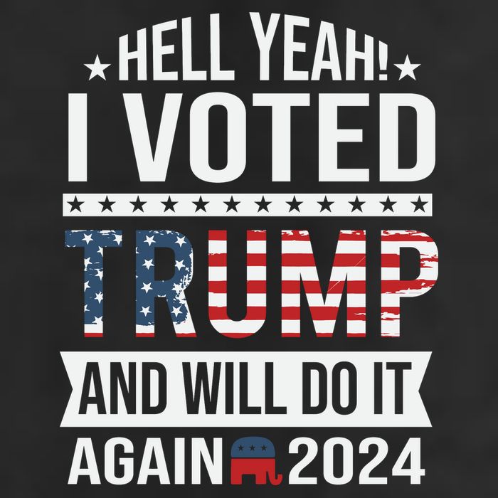 Hell Yeah! I Voted Trump Trucker Hat