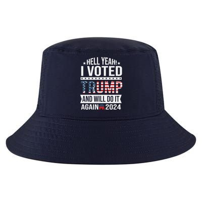 Hell Yeah! I Voted Trump Cool Comfort Performance Bucket Hat